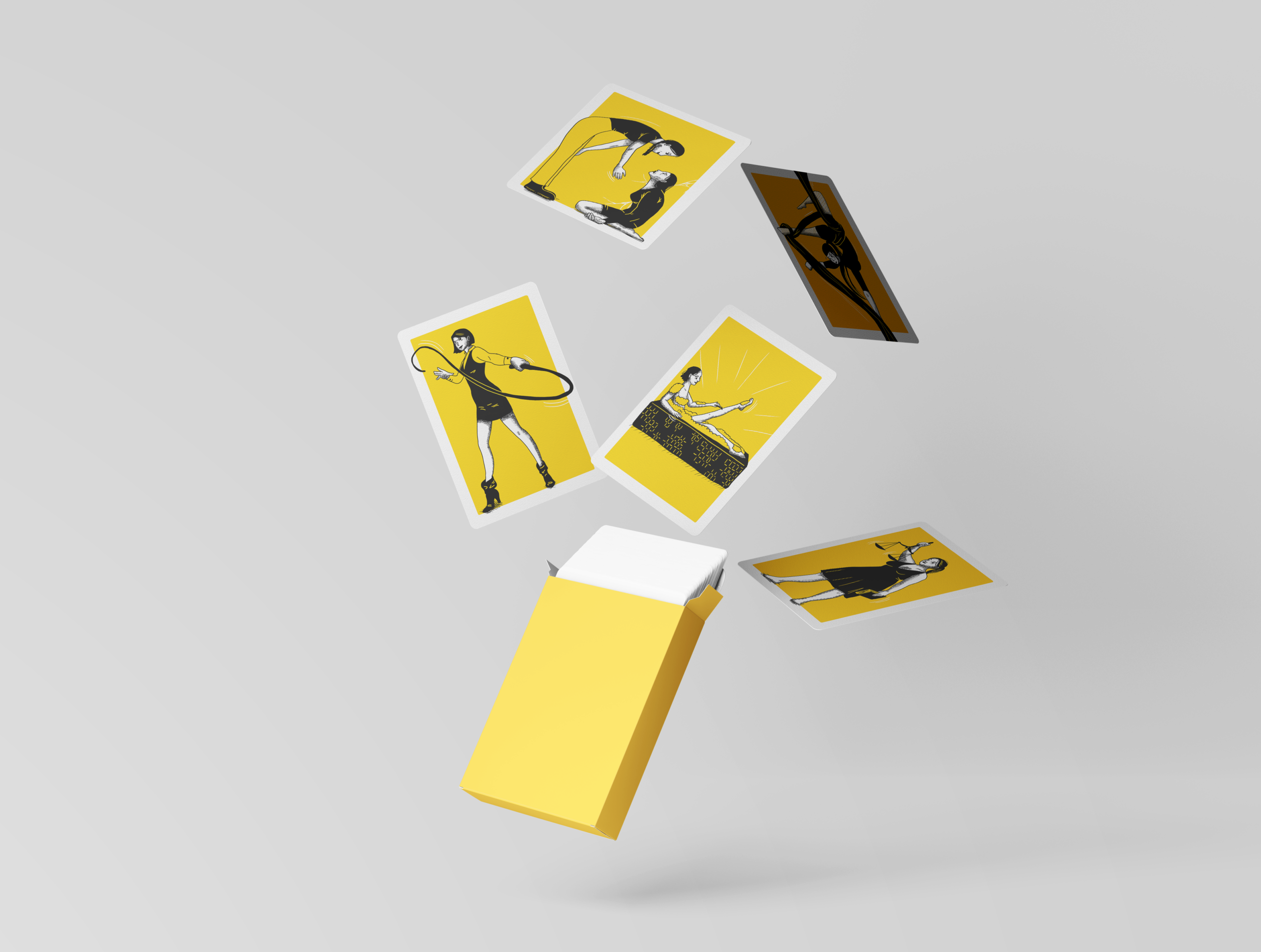 playing cards mockup